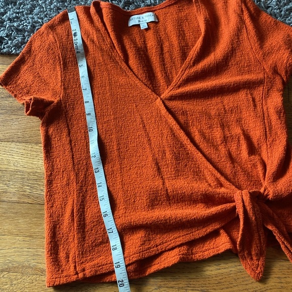 Madewell Texture & Thread Wrap-Tie Top Size XS - Picture 11 of 13